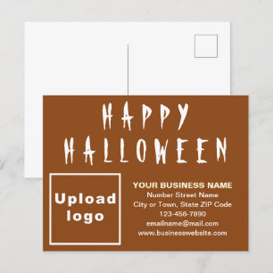 Zakelijk Halloween Brown Holiday Briefkaart