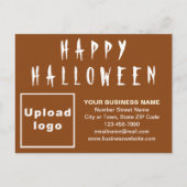 Zakelijk Halloween Brown Holiday Briefkaart (Voorkant)