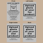 Zakelijk Halloween Gecompileerd Wenskaart Kaart