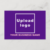 Zakelijk Halloween Kleine Paarse Flat Wenskaart Kaart (Achterkant)