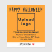 Zakelijk Halloween Sinaasappel Kleur Vierkant Viny Sticker (Vel)