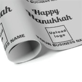 Zakelijk Hanukkah grijs inpakpapier (Rol Hoek)
