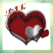 Zakelijk Hart Raamsticker (Vel 3)