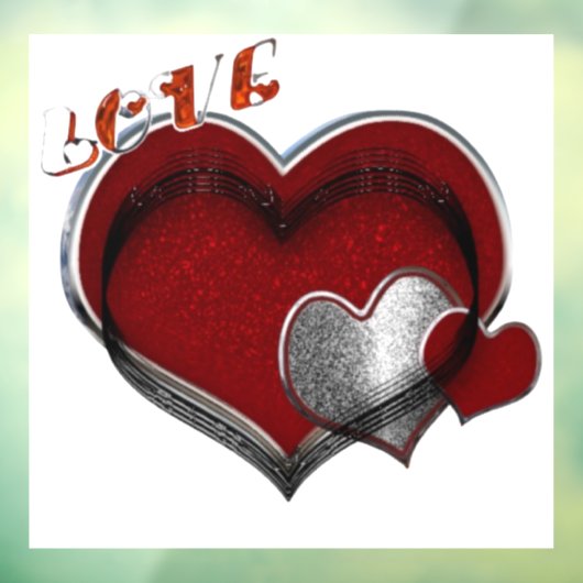 Zakelijk Hart Raamsticker (Vel 3)