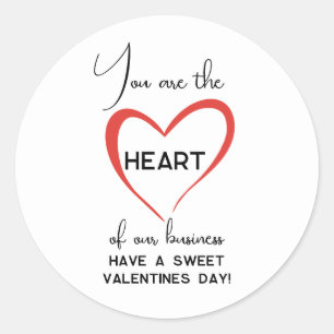 Zakelijk Hart Waardering Klant Klant Ronde Sticker