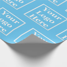 Zakelijk Hemelblauw Logo Hier Patroonsjabloon