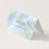 Zakelijk Holografisch Script Cadeaubon Visitekaartje (Achterkant)