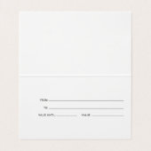 Zakelijk Holografisch Script Cadeaubon Visitekaartje (Binnenkant ongevouwen)