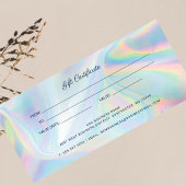 Zakelijk Holografisch Script DIY Cadeaubon