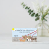 Zakelijk honden uitlaatservice visitekaartje (Staand voorkant)