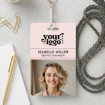 Zakelijk ID-kaart QR Modern Groot Foto Werknemer