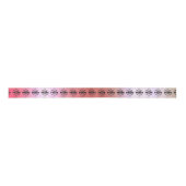 Zakelijk jouw merk, aangepast gouden zijband satijnen lint (Voorkant)