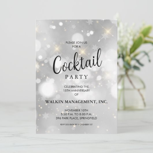 Zakelijk Jubileum Kaart (Staand voorkant)