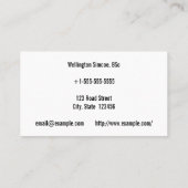 Zakelijk, juridisch professioneel Visitekaartje (Achterkant)