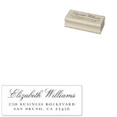 Zakelijk kantoor | Aangepaste naam retouradres Rubberstempel (Gestempeld)