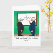 Zakelijk kantoor Humor Blank Wenskaart Kaart (Gele Bloem)