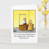 Zakelijk kantoor Humor Blank Wenskaart Kaart (Gele Bloem)