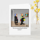 Zakelijk kantoor Humor Blank Wenskaart Kaart (Gele Bloem)