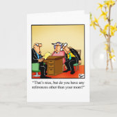 Zakelijk kantoor Humor Blank Wenskaart Kaart (Gele Bloem)