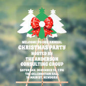 Zakelijk Kerst Vakantie Feest Welkom Acryl Bord (Neutraal)