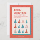 Zakelijk Kerstbedrijf Foto Logo Kerstkaart Kaart (Voorkant)