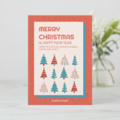 Zakelijk Kerstbedrijf Foto Logo Kerstkaart Kaart (Staand voorkant)