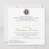 Zakelijk kerstdiner kaart (Voorkant)