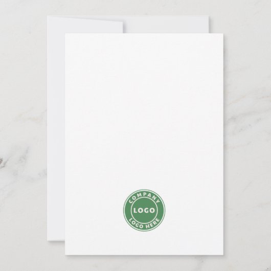 Zakelijk Kerstfeest Feestdagen Kaart (Achterkant)