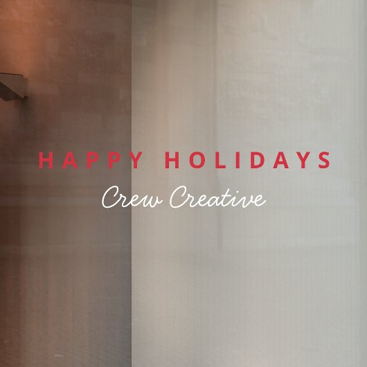 Zakelijk Kerstfeest | Fijne Feestdagen gewenst Raamsticker