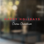 Zakelijk Kerstfeest | Fijne Feestdagen gewenst Raamsticker