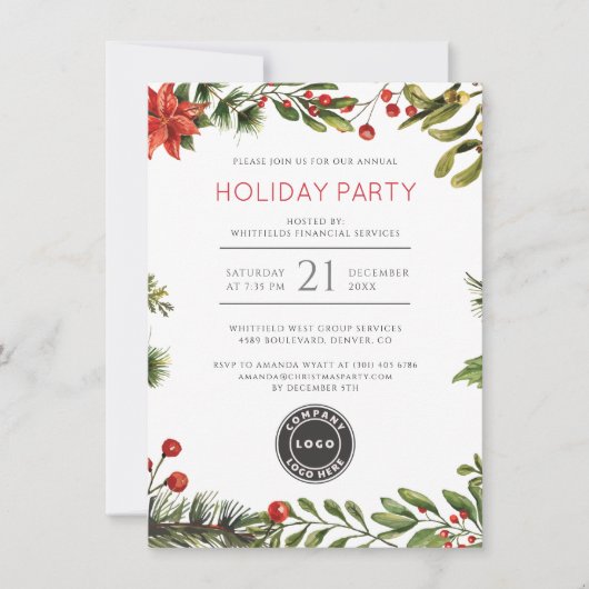 Zakelijk kerstfeest kaart (Voorkant)