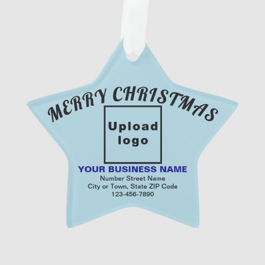 Zakelijk kerstlicht blauw Star-acryl Ornament (achterkant)