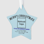 Zakelijk kerstlicht blauw Star-acryl Ornament (voorkant)