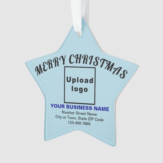 Zakelijk kerstlicht blauw Star-acryl Ornament (voorkant)