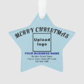 Zakelijk kerstlicht blauw Star-acryl Ornament (voorkant)