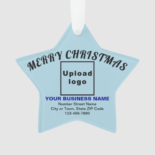 Zakelijk kerstlicht blauw Star-acryl Ornament (voorkant)