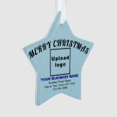Zakelijk kerstlicht blauw Star-acryl Ornament (voorkant)