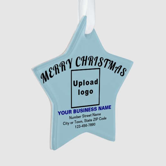 Zakelijk kerstlicht blauw Star-acryl Ornament (voorkant)