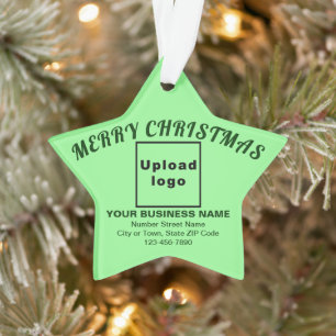 Zakelijk kerstlicht groen Star-acryl Ornament