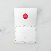 ZAKELIJK KERSTMIS vet helder kleurrijk fa la la Feestdagen Kaart (Binnen)