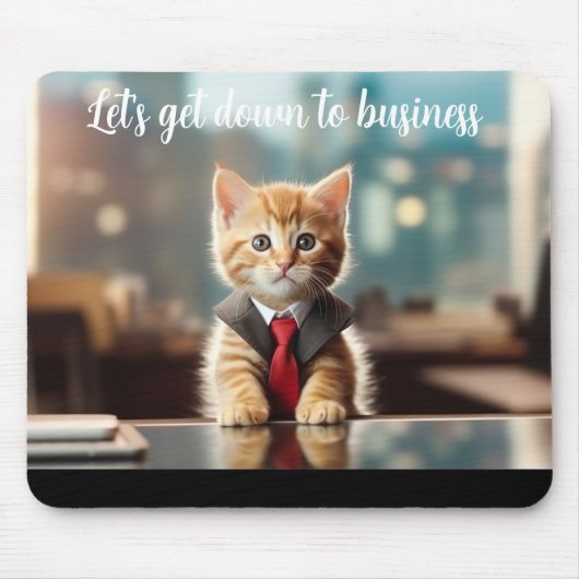 Zakelijk Kitten Muismat (Voorkant)
