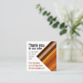Zakelijk kleine bedrijven Bedankt voor je promotie Vierkante Visitekaartje (Staand voorkant)