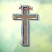 Zakelijk Kruis Raam Sticker Transparant (Vel 3)