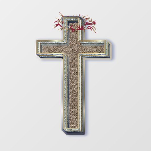 Zakelijk Kruis Raamsticker Transparant (Vel)