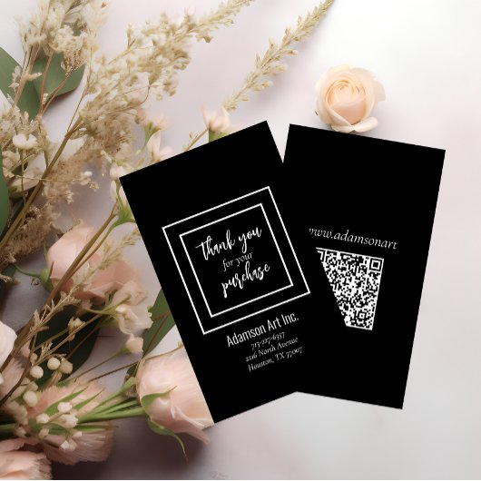 Zakelijk Label "Bedankt voor uw aankoop" Cadeaulabel