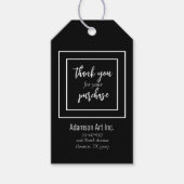 Zakelijk Label "Bedankt voor uw aankoop" Cadeaulabel (Voorkant)
