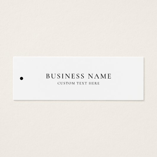 Zakelijk Label Kleding Hang Label Mini Visitekaartjes (Voorkant)