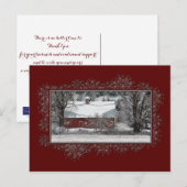 Zakelijk Land Barn Christmas Briefkaart (Voorkant / Achterkant)