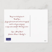 Zakelijk Land Barn Christmas Briefkaart (Achterkant)