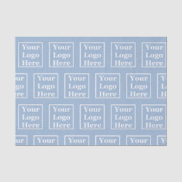 Zakelijk Lichtblauw Uw Logo hier Patroon Tissuepapier
